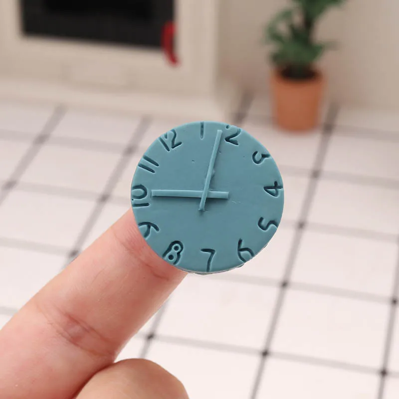 

Детская игрушка-подарок для детей, миниатюрные модные часы для кукольного домика 1/6 1:12, 1 шт.