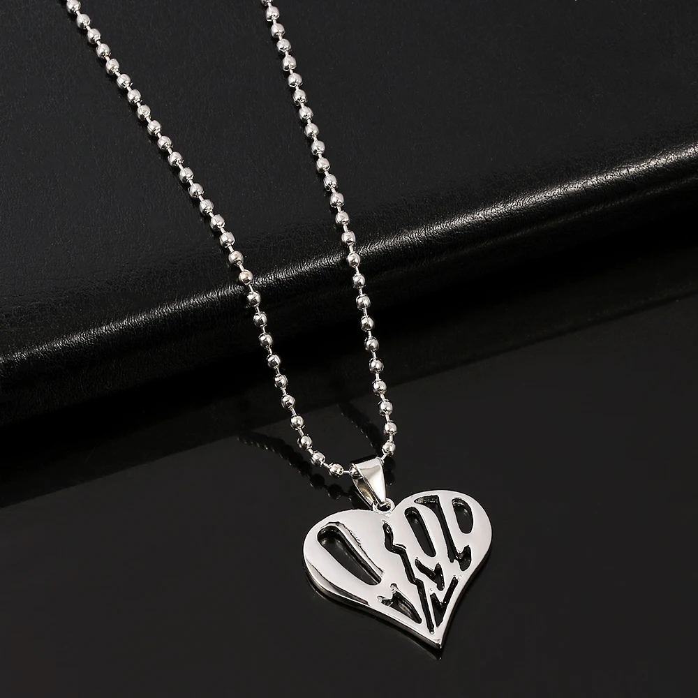 В стиле хип хоп реперские кепки сок Wrld 999 ожерелье кулоны в форме сердца