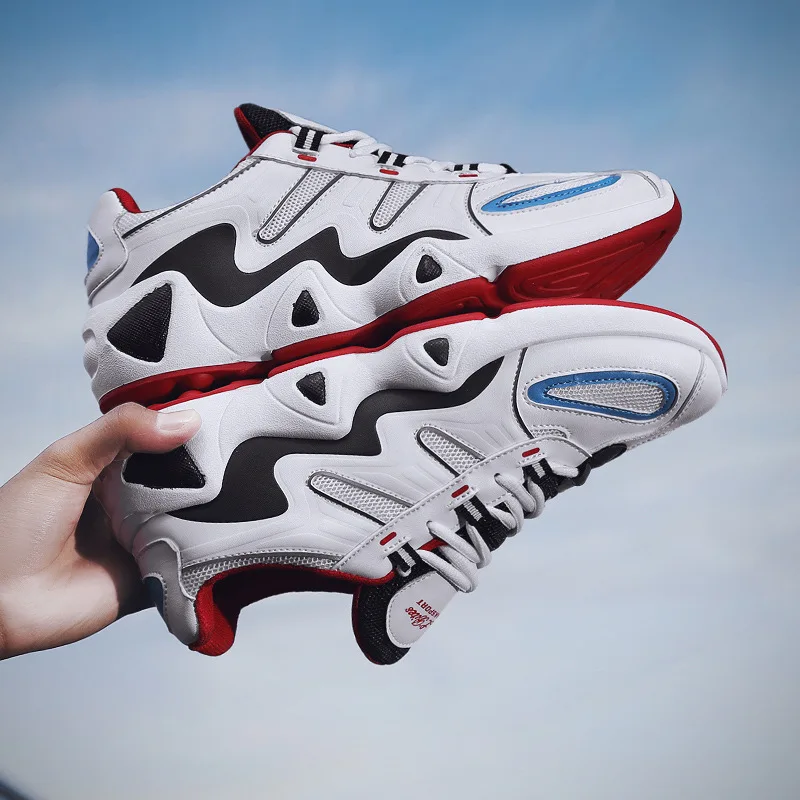 Мужские кроссовки для бега Four seasons амортизирующие носки светильник дышащие