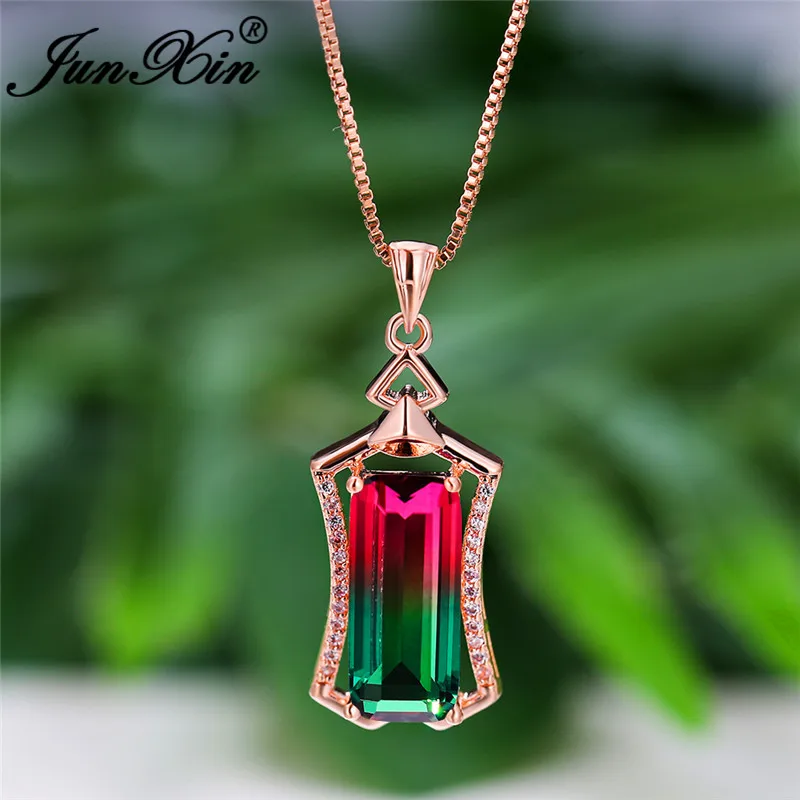 Геометрическая двухцветная синяя зеленая розовая циркониевая прямоугольная