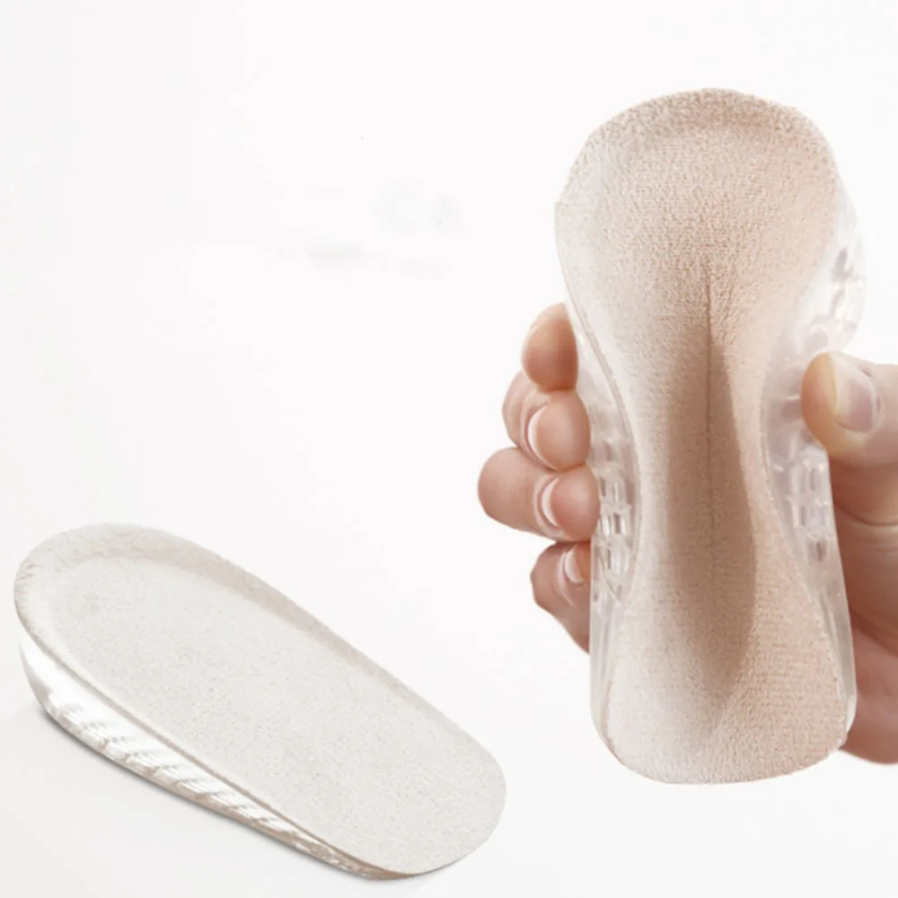 

1 Pair of Insole Silicone Breathable Half Insole With High Heel Insert Sports Insole Pad Unisex 1-3 CM Increased Insole