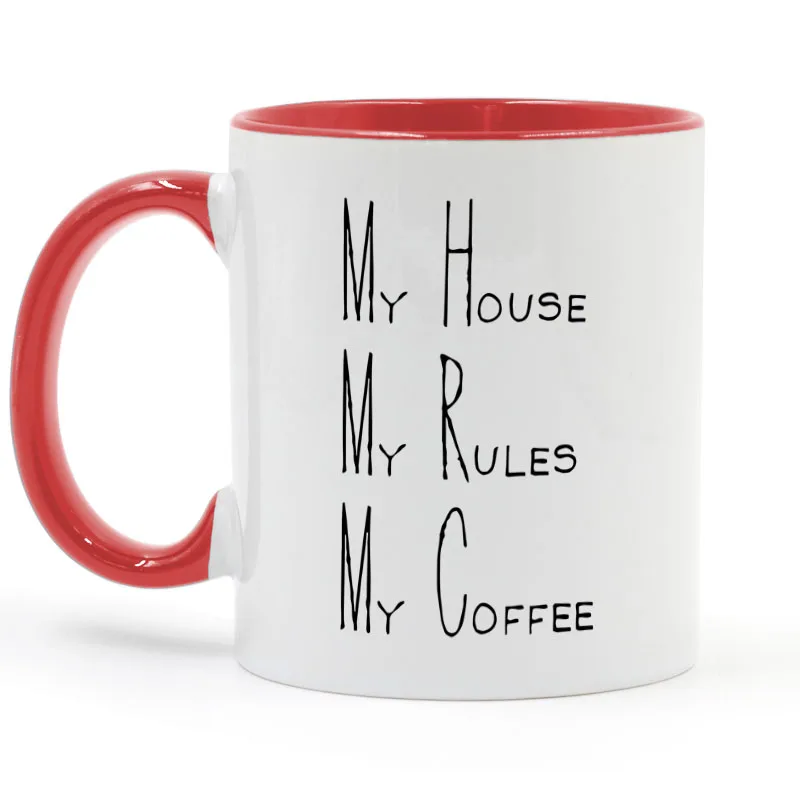 Кофейная кружка My House Rules Coffee Mug 11 унций|Кружки| |
