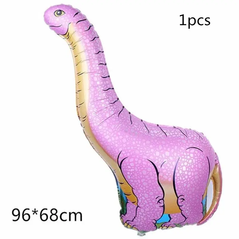 1pcs balloon 6 и 5 шт. большой динозавр фольги шарики, День подарков будущей матери день рождения Юрского мира украшения воздушный шар в форме животного дети подарок Globos - Цвет: 1pcs balloon