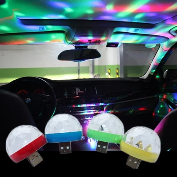 Автомобильный светодиодный светильник декоративный мини-светильник для салона