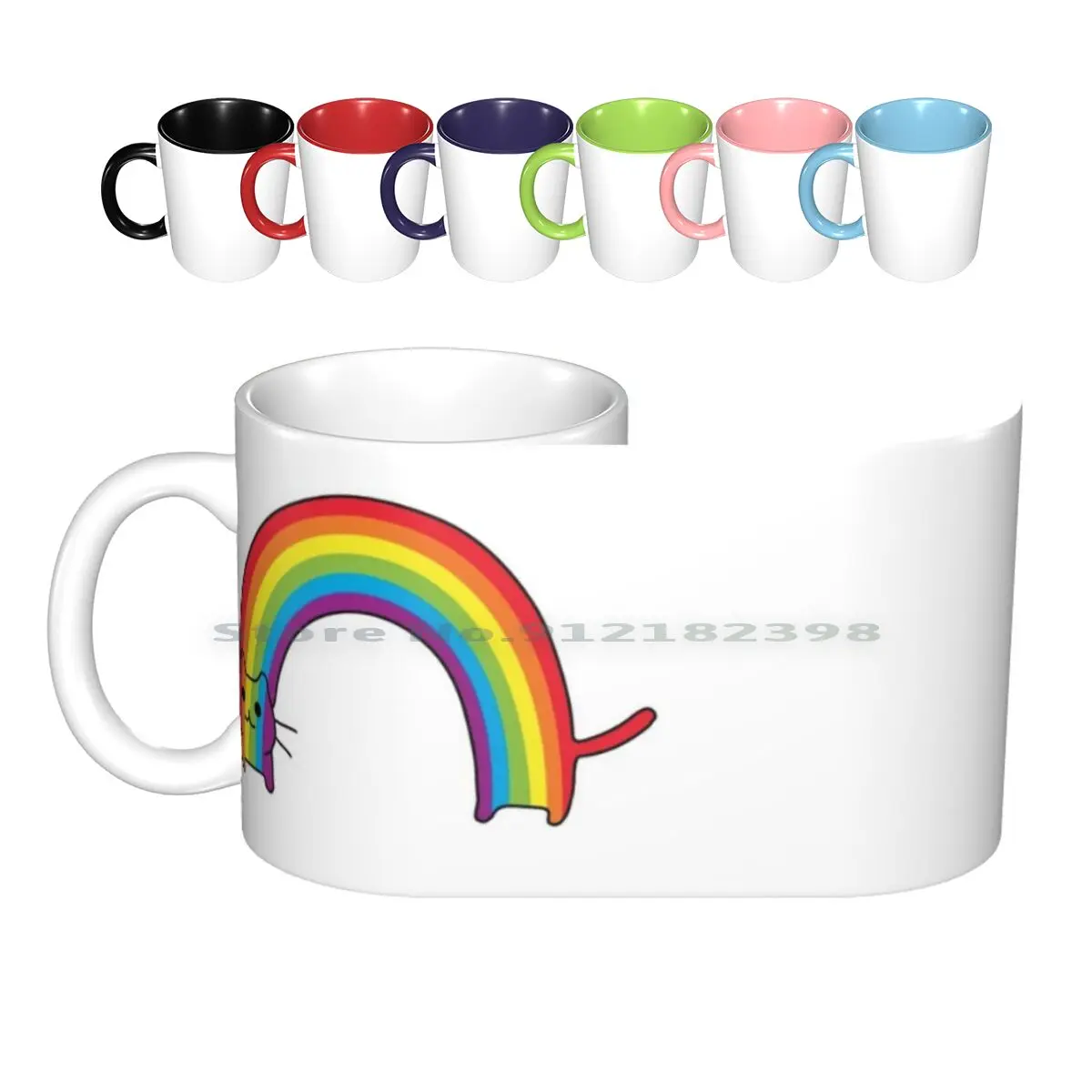 

Rainbow Cat Ceramic Mugs Coffee Cups Milk Tea Mug Rainbow Cat Cat Kitty Rainbow Kitty Pride Kitty Pride Gay Pride Lesbian