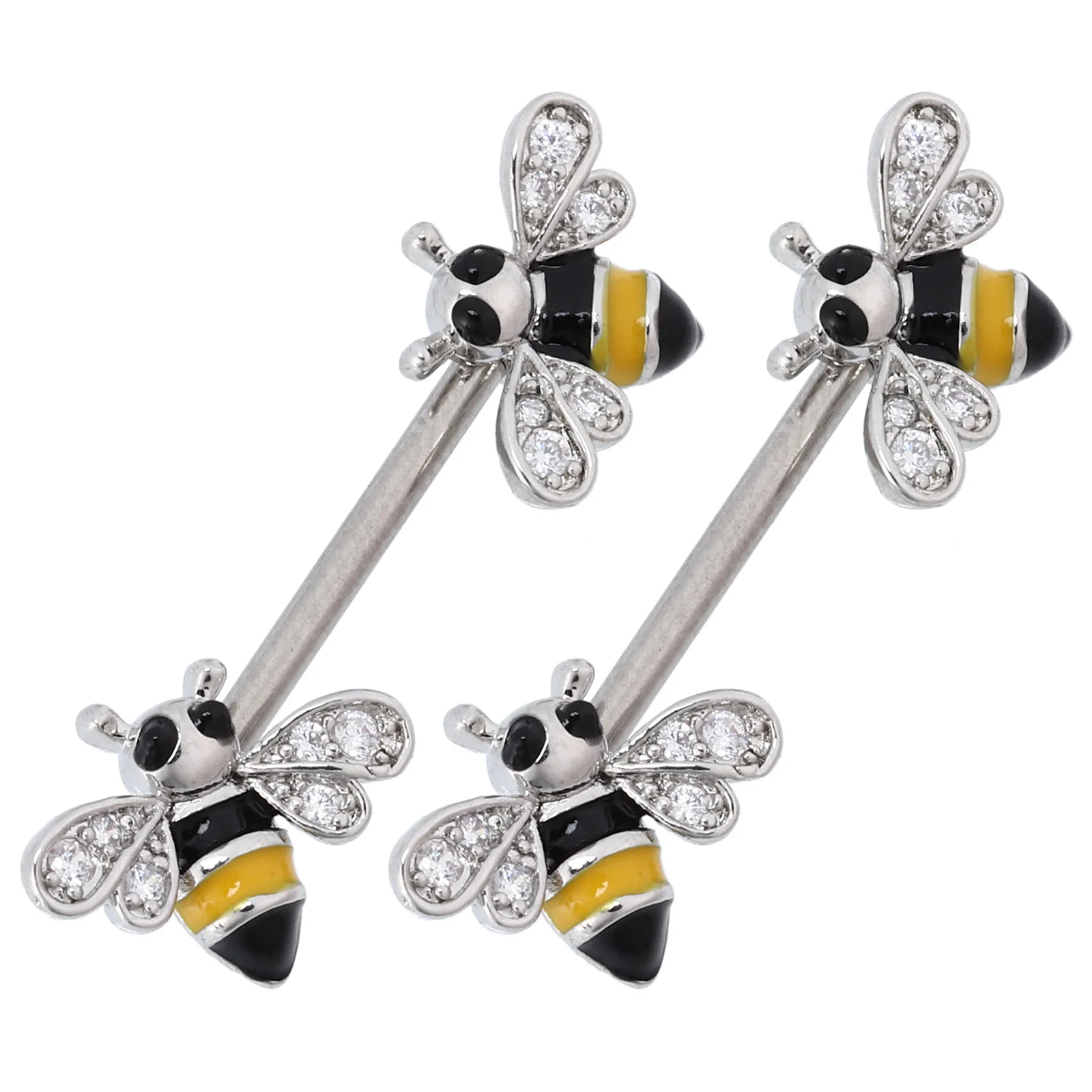 

1 Pair Creative Chest Ring Decorative Papilla Nail Exquisite Female Brest Rings