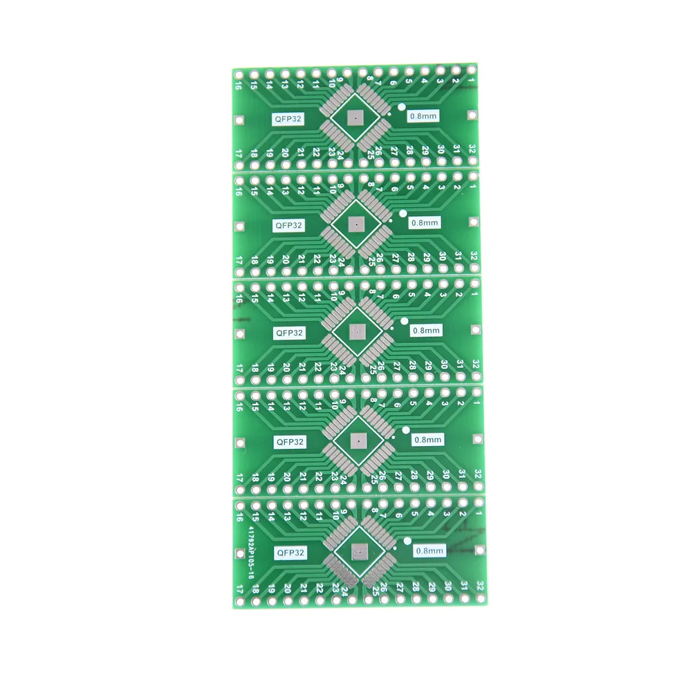 

5 шт./лот TQFP/LQFP/EQFP/QFP32 0,8 мм в DIP32 адаптер PCB плата преобразователь оптом