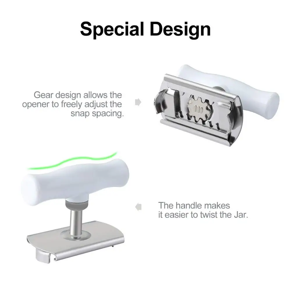 Lmetjma Открывалка Для Бутылок Из Нержавеющей Стали Регулируемая 1-4 Дюйма