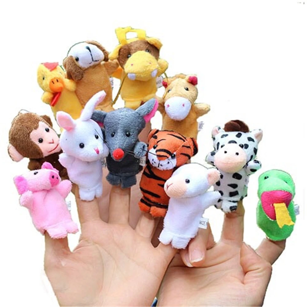 

Animal Hand Puppet Flannel Finger Play Toy Cute For Kid Baby Child Learn Story Doll Random Deliver