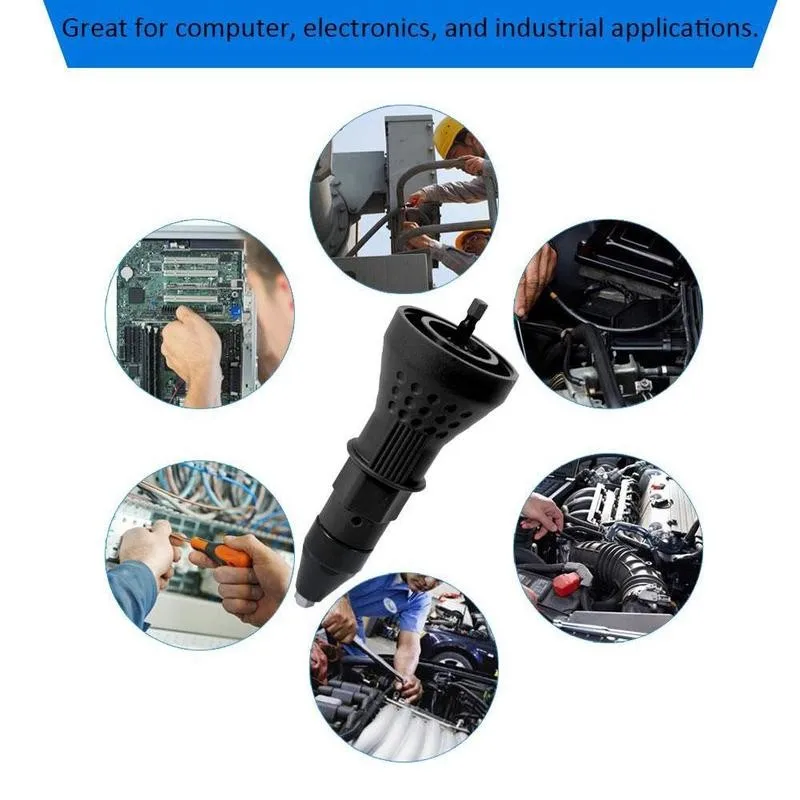 Электрическая дрель гайка переходника инструмент адаптер заклепочная биты