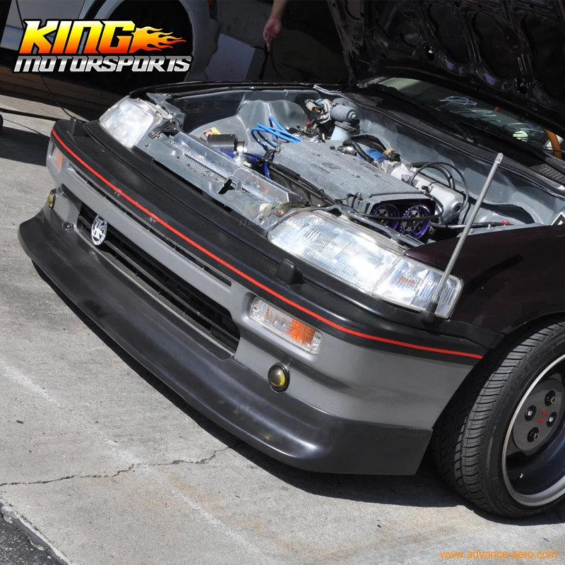 Подходит для 88 89 90 91 Honda Civic Zenki Z Style передний бампер спойлер Global БЕСПЛАТНАЯ