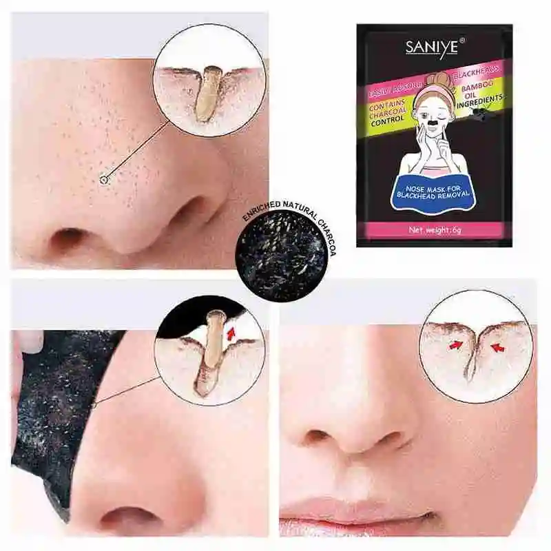 

Remover Blackhead Peelable Nasal Membrane Nose Strips Deep Face Acne Cleaner Head Black Pore Cleansing Sticker T3C8