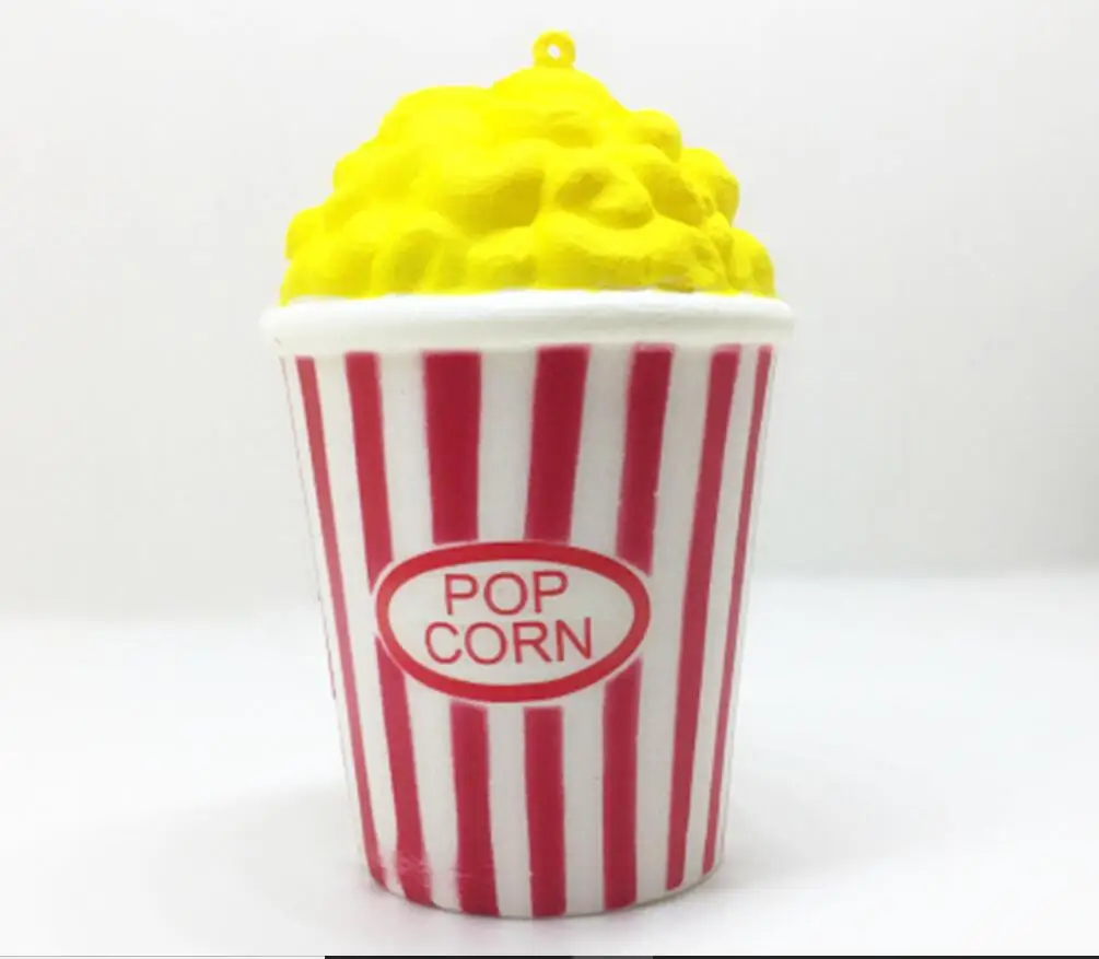 

2020 Funny Creative Toys Squeeze Popcorn Cup Squishy Slow Rising Decompression Easter Phone Strap Toy