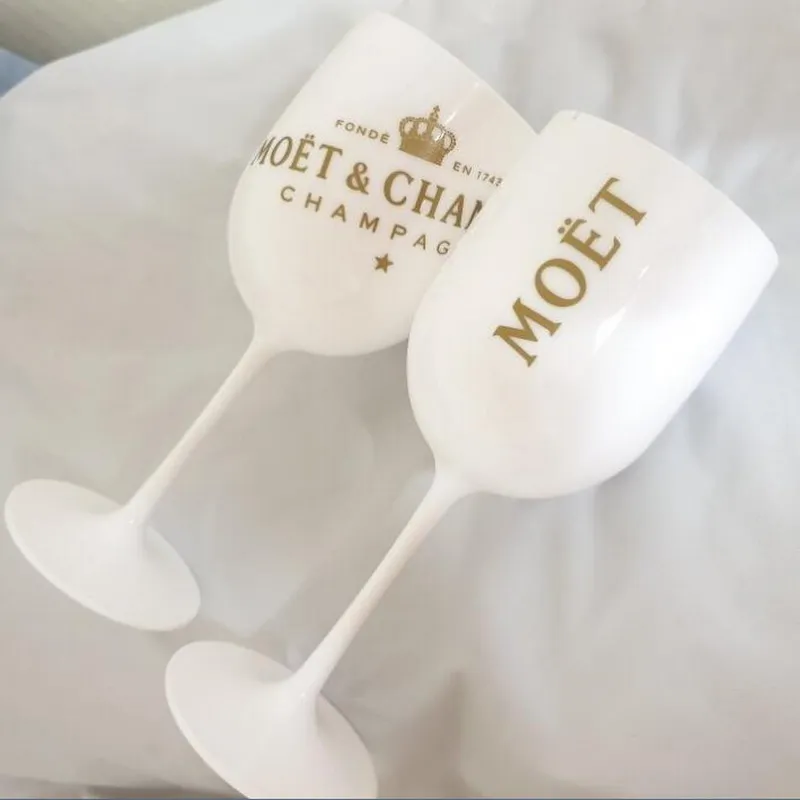 

2Pcs Wine Party Champagne Coupes Glass Cocktail Glass Champagne Flutes Plating Wine Cup Goblet Electroplated White Plastic Cups