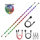 Модифицируемая RGB Светодиодная лента WS2812b для GIGABYTE RGB Fusion, 3 контакта, 5 В, с добавлением разъема на материнской плате (+ 5 В, данные, GND) светильник