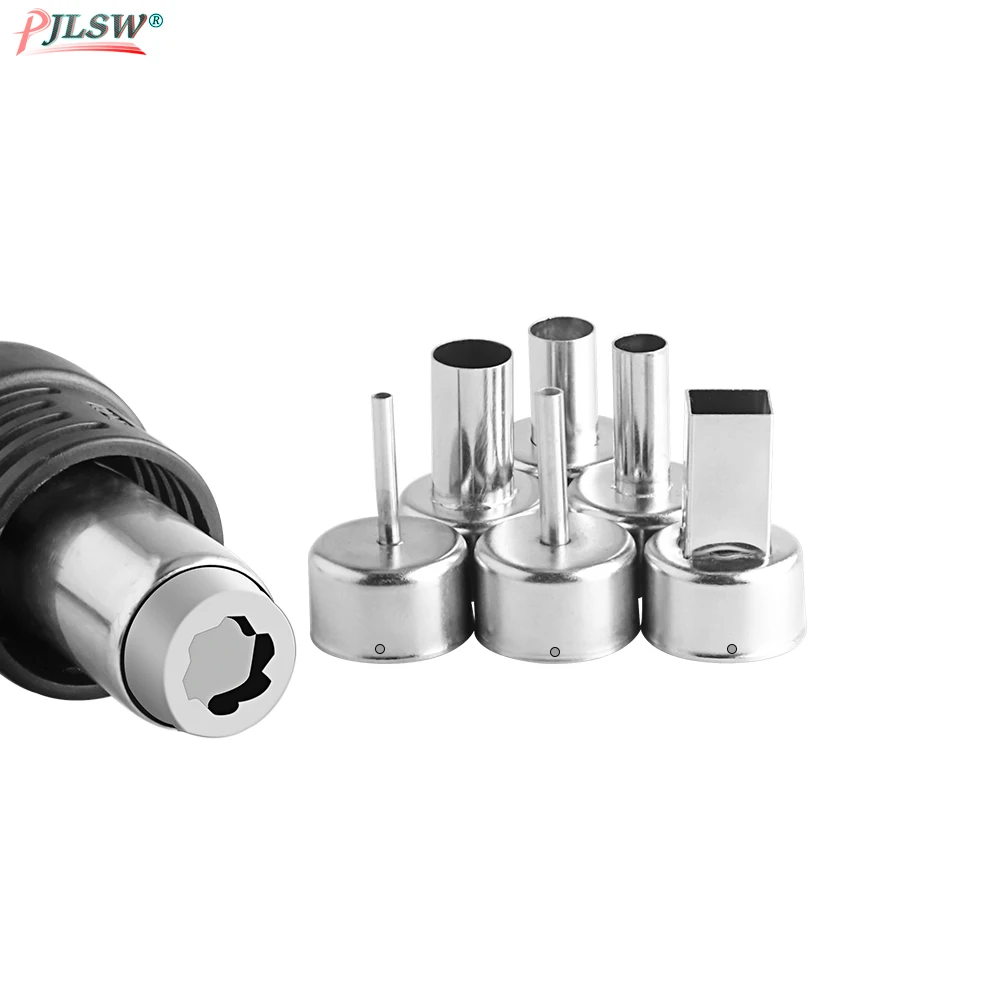 

6pcs/lot Universal Nozzle Soldering station Hot Air Stations Gun Nozzles For 858 858D 8586 8858 8878D 858D+Welding Nozzles