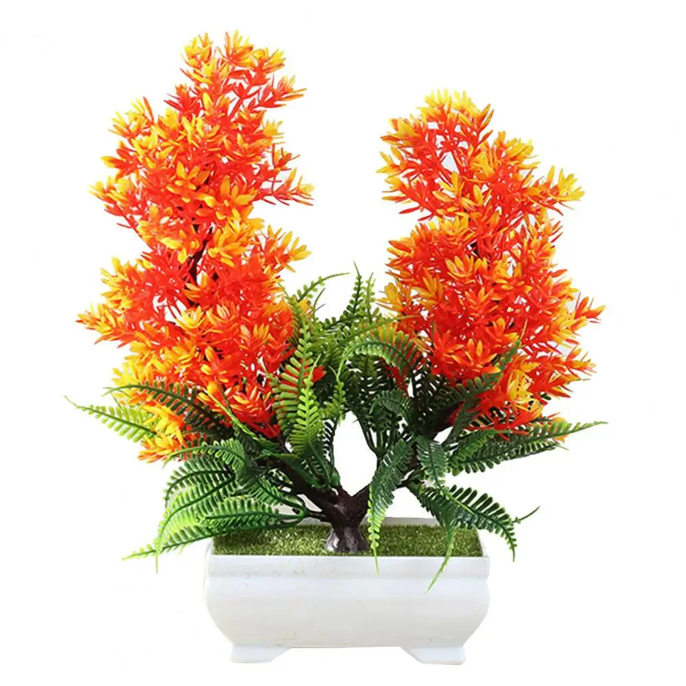 

5Styles Green Artificial Plants Bonsai Small Tree Grass Flower Potted Bonsai Christmas Halloween Wedding New Year Home Decor