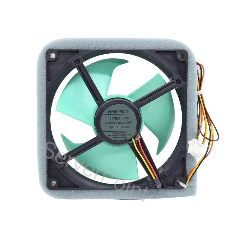 Original For NMB-MAT FBA12J15V DC15V 0.28A 120 * 120 * 25mm 3-Line Refrigerator Cooling Fan