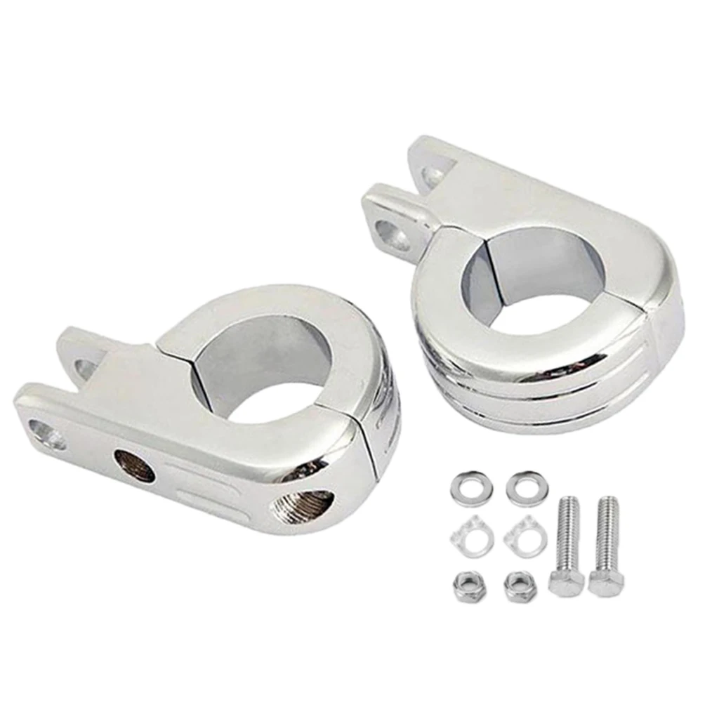 

Highway Foot Peg Clamps Mount Kit for Harley 1-1/2'' 38mm Bar Engine Guard