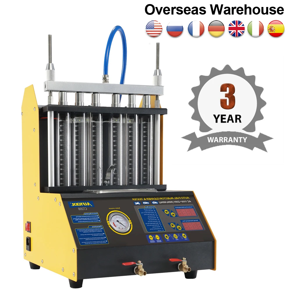 Оригинальный Топливный инжектор AUTOOL CT200 машина для очистки 220 В/110 В