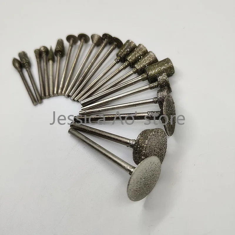 Алмазная игла для резьбы по нефриту наждачные головки шлифовки дюйма 40 шт. |