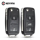 Запасной чехол KEYYOU для ключа с 23 кнопками для VW Volkswagen Skoda Octavia Golf Mk6 Tiguan Polo Passat CC SEAT