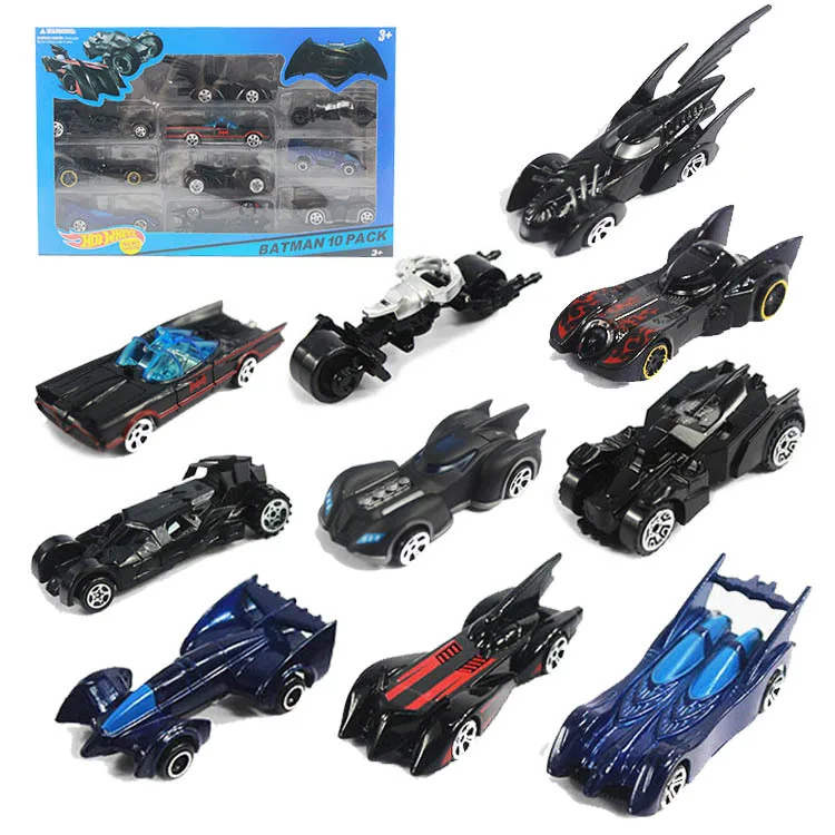 10 шт. мини BATMOBILE литые машины 1: 64 металлические Автомобили Бэтмен Темная ночь