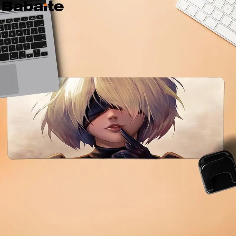 Babaite забавные NieR Automata индивидуальные коврики для мыши компьютерный Аниме Коврик