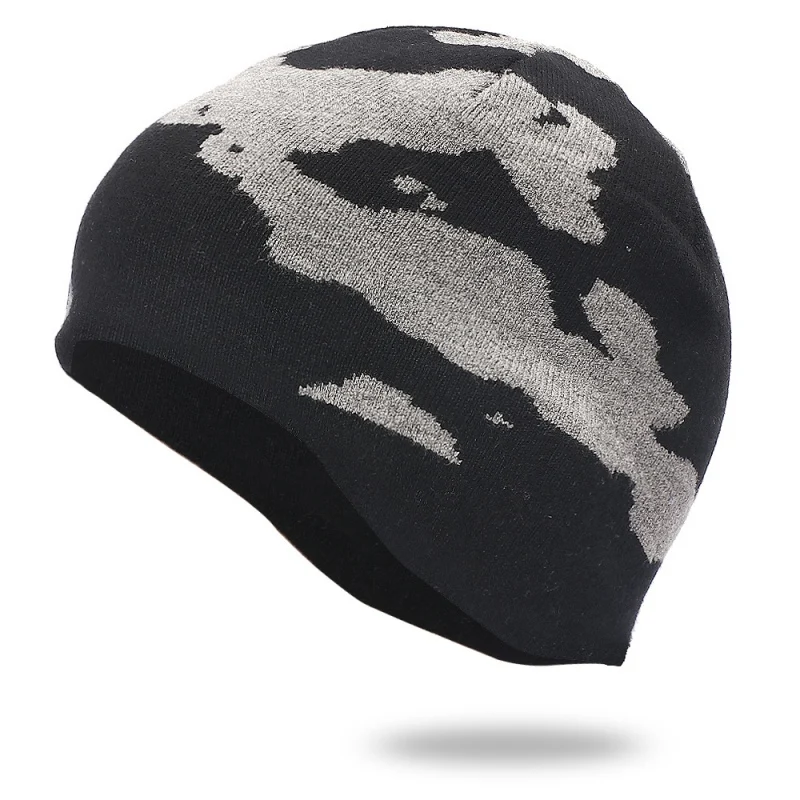 

Зимняя теплая стандартная Повседневная шапка унисекс, ветрозащитная Толстая двухслойная шапка, спортивная теплая шапочка