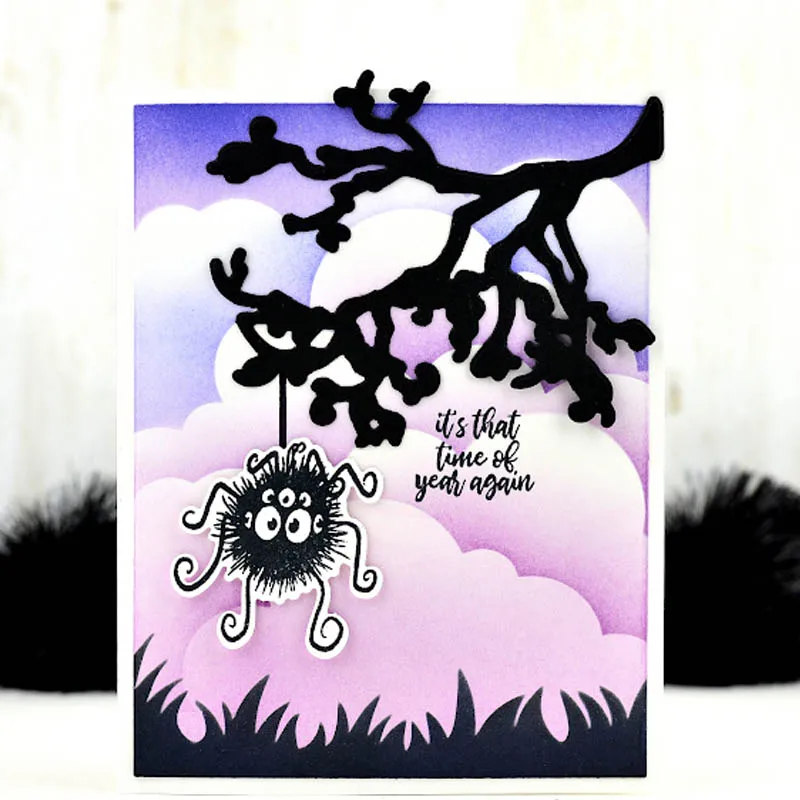 QWELL дерева металлические Вырубные штампы для скрапбукинга и изготовления карт