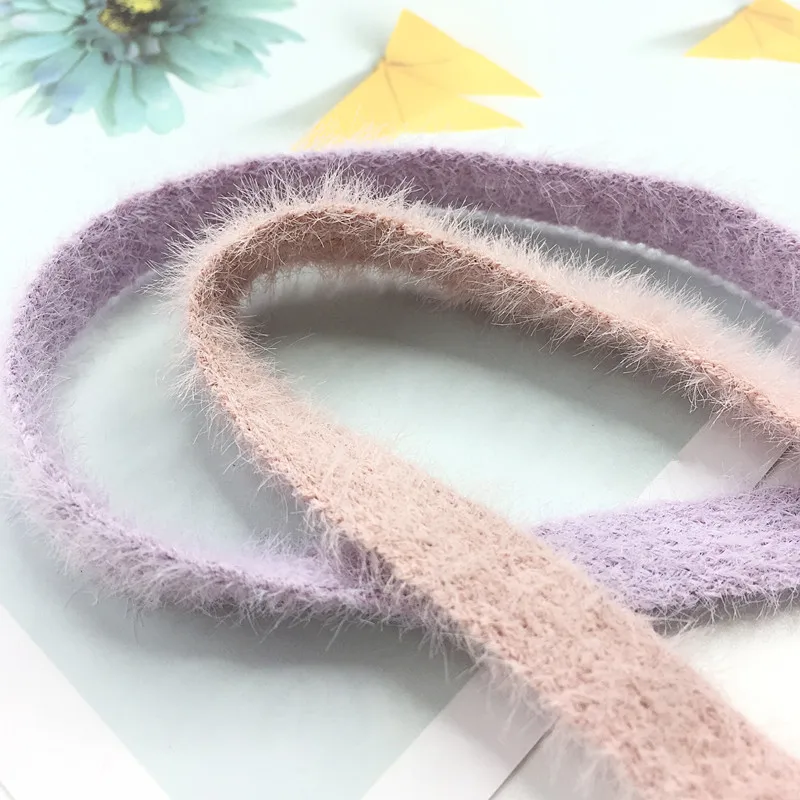 Новинка Осень-зима кружевные аксессуары 1 см Плюшевые Вязаные заколки для волос