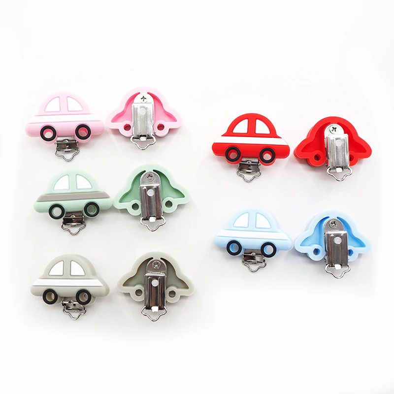 Chengkai 10pcs Silicone Car Clips DIY Baby Cat Mouse Animal Pacifier Teether Dummy Soother Nursing Jewelry Toy Accessories | Украшения и