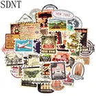 Наклейки водонепроницаемые для ноутбука, чемодана, скейтборда, 50 шт., ретро-наклейка