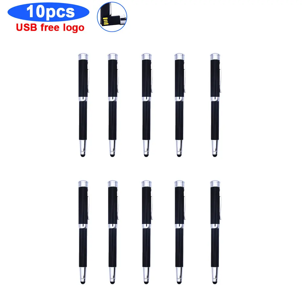 Металлическая шариковая ручка USB 2 0 в деловом стиле 10 шт./Лот флеш накопитель