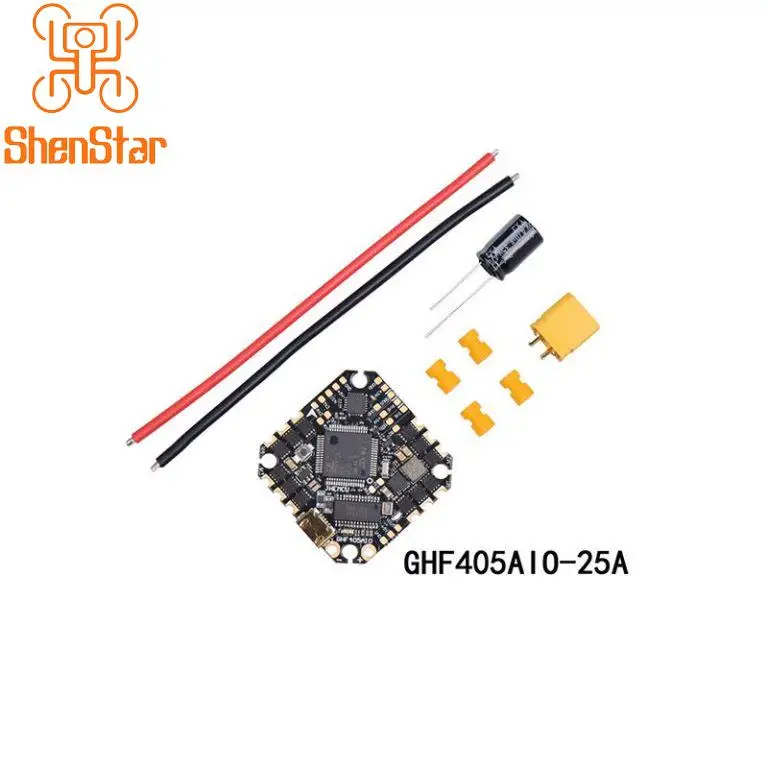 

ShenStar GHF405AIO Built-in BetaFlight OSD BEC 25A /35A ESC Toothpick Brushless Flight Controller 3S-6S for RC FPV Racing Drones