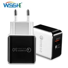 Зарядное устройство для телефона с европейской вилкой, 5 В, 3 А, 1 порт USB, 15 Вт, адаптер для планшетов, быстрая зарядка 3,0, зарядное устройство для путешествий, быстрая зарядка