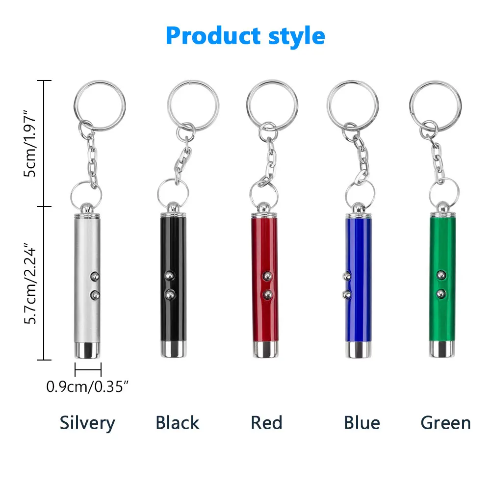 Mini Cat Dog Fun Pointer Red Light Laser Lazer LED Training Torch Pet Toys Pen 2-In-1 Toy | Дом и сад