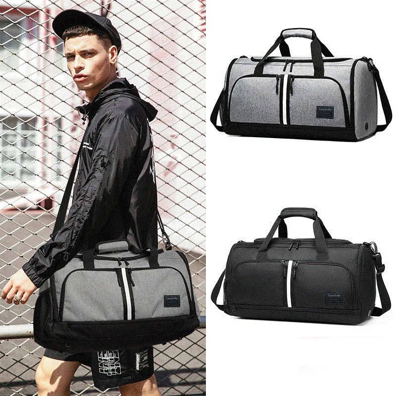 Мужская дорожная сумка многофункциональное отделение для сухого и мокрого