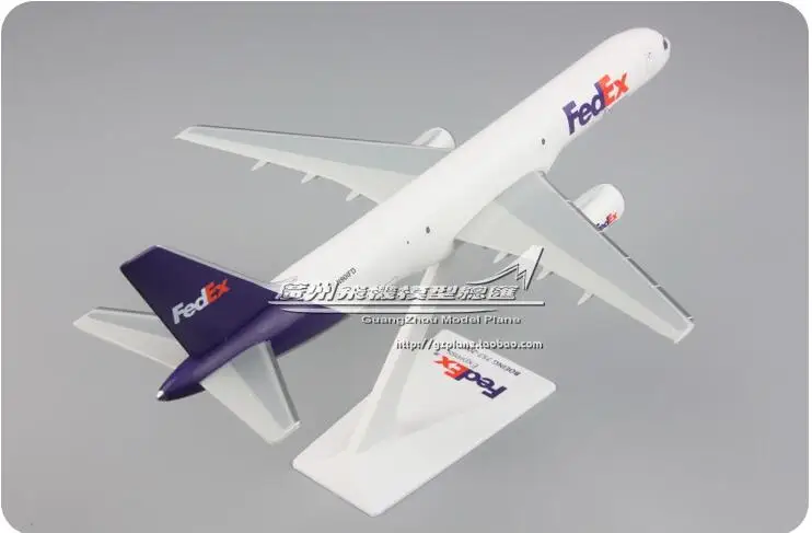 24 см Пластиковый FedEx модель самолета B757-200 N901FD авиакомпания модель самолета W Стенд самолет подарок