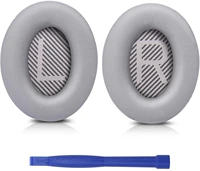 professional bose qc35 ear pads cushions replacement earpads compatible with bose quietcomfort 35 qc35 headphones silver