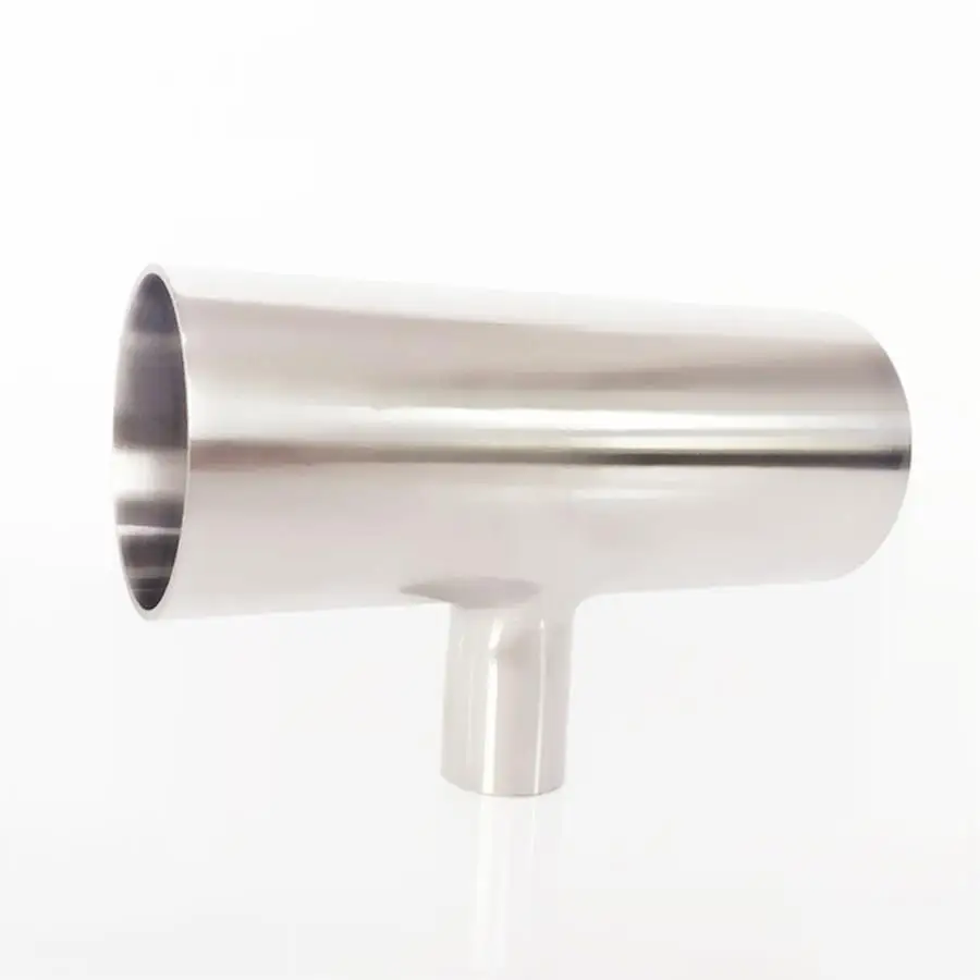 

51mm 2" x 45mm 1.75" Pipe OD Reducing Butt Welding Auto Tee 3 Way 3A SUS 304 Stainless Sanitary Fitting Homebrew