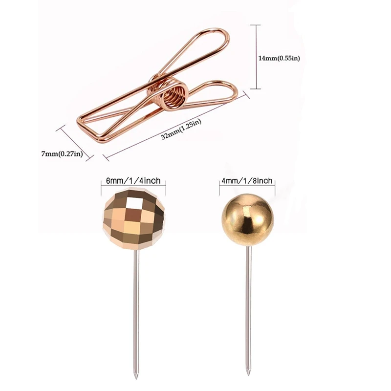 325 шт. аксессуары: 300 карты тактики штифты с золотой круглой головкой стальные