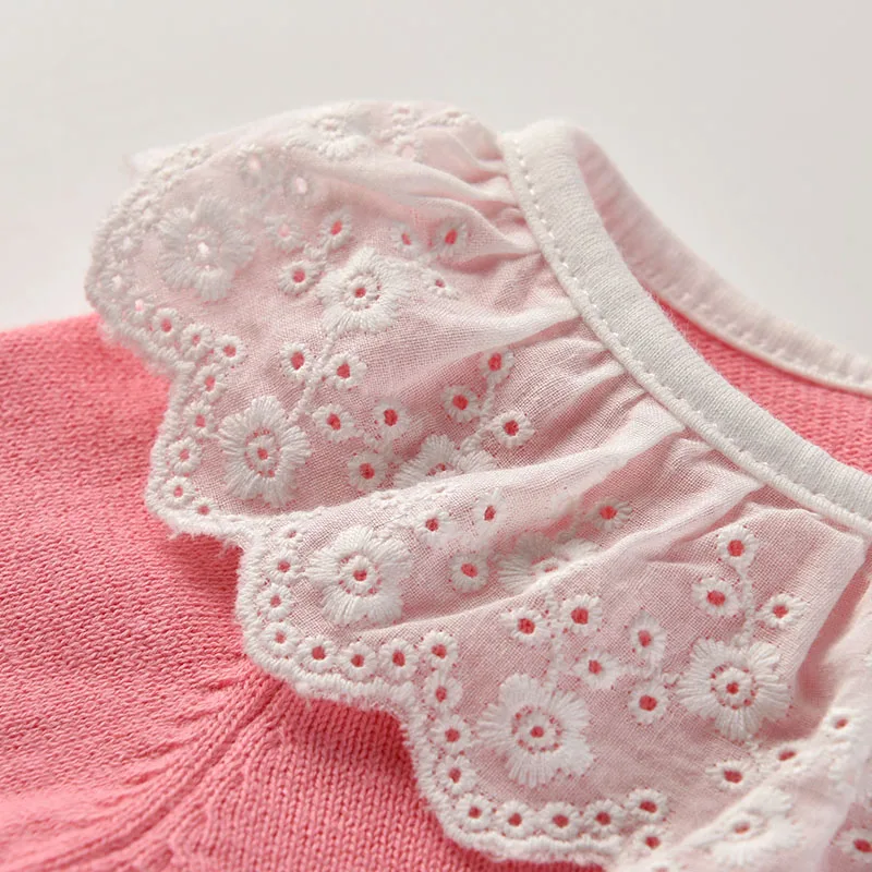 Комбинезоны для новорожденных девочек 3 18 месяцев кружевные вязаные ромперы с