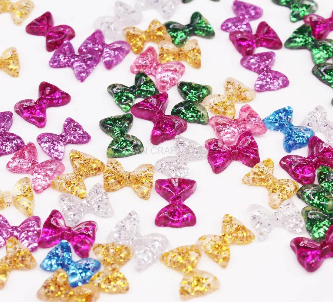 Крошечный Лук Набор кабошонов с блестками 12 мм 200 шт. | Дом и сад