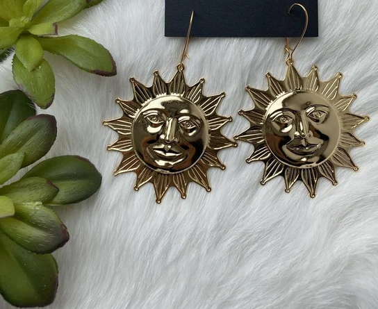 Большая искусственная кожа ожерелье с изображением солнца небесные украшения