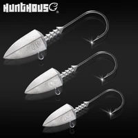 hunthouse 3pcslot fishing jig head hook 5g 10g 15g 20g 30g 40g for soft lure saltwater high quality fishing tackle accessories