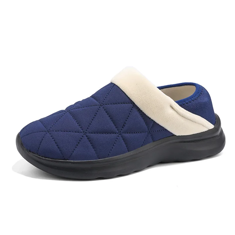

Men Nonslip House Slippers Winter Unisex Cotton Shoes Velvet Women Breathable Lightweight Couple Fashion Home Shoes Casual Flats