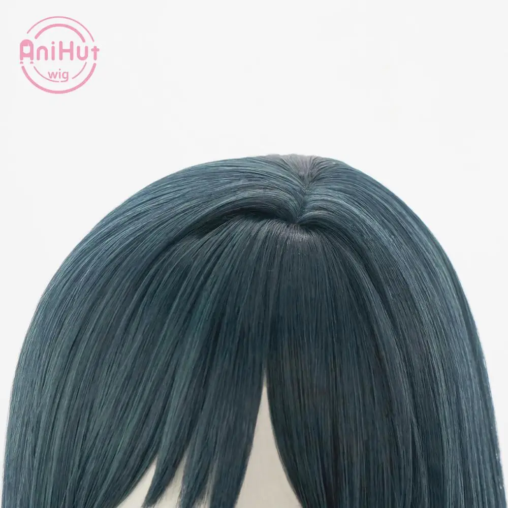 [Anihut】mifune Shioriko парик для косплея LoveLive PERFECT DREAM PROJECT черно-синие волосы Mifune PDP