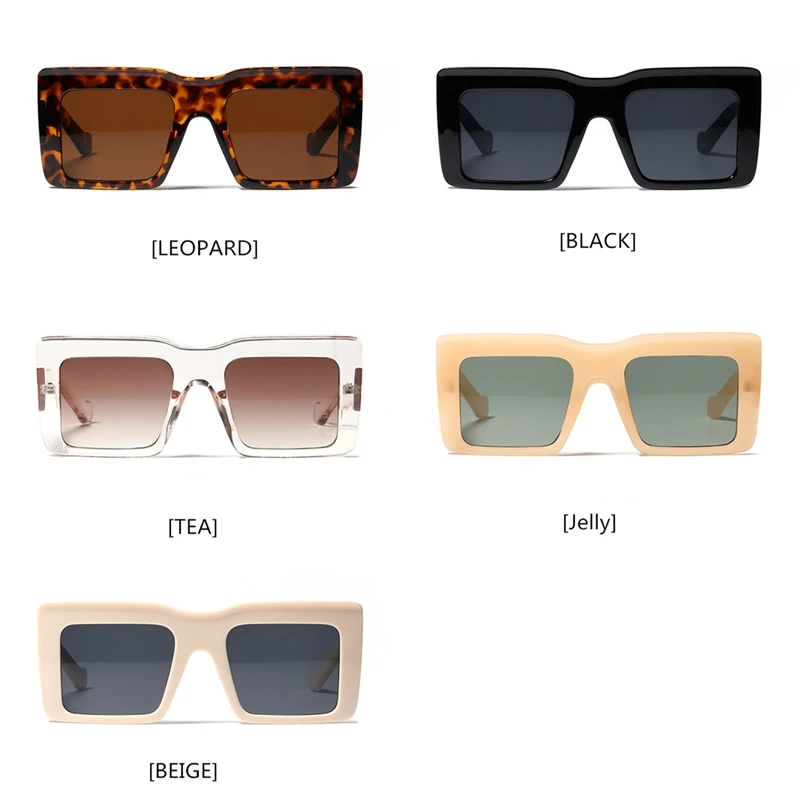 

NYWOOH Oversized Square Sunglasses for Women Men Brand Designer Oversized Gradient Sun Glasses Candy Color Eyewear UV400