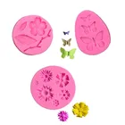 Бабочка цветок конфеты силиконовые формы глины Шоколадный Розовый форма для мастики выпечки кексов фигурки жениха и невесты; Инструменты для украшения тортов из мастики